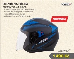 Helma na motocykl Ridero