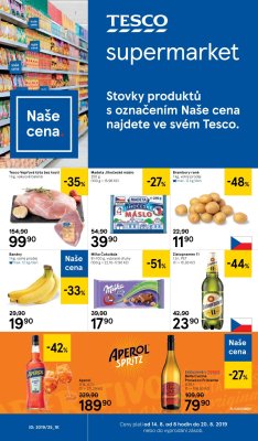 akční leták Tesco 14.8.2019-20.8.2019