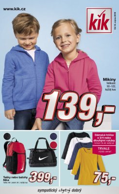 akční leták Kik textil 14.8.2019-31.8.2019