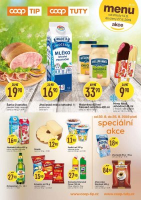 akční leták COOP 14.8.2019-27.8.2019