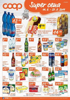 akční leták COOP 14.8.2019-27.8.2019