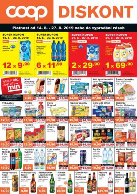 akční leták COOP 14.8.2019-27.8.2019