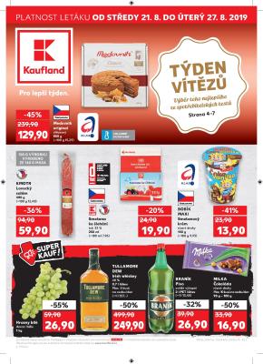 akční leták Kaufland 21.8.2019-27.8.2019