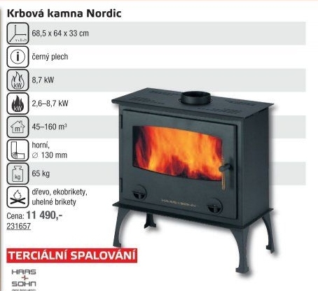 Krbová kamna Nordic Haas + Sohn