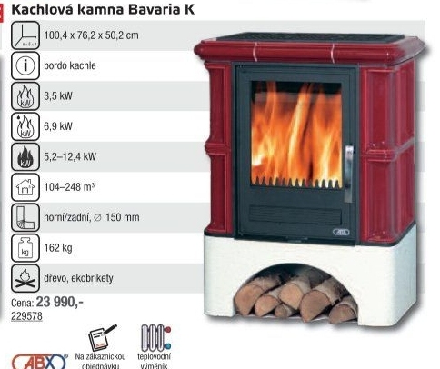 Kachlová kamna Bavaria ABX