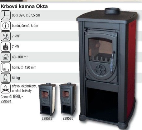 Krbová kamna Okta