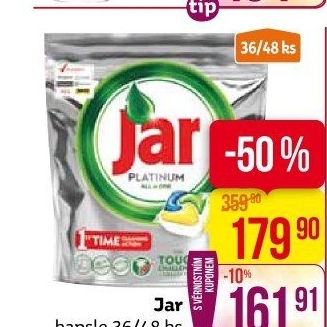 Kapsle do myčky Jar