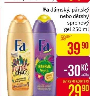 Sprchový gel Fa