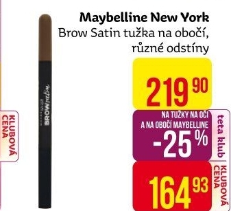 Tužka a pudr na obočí Brow Satin Maybelline