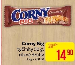 Tyčinka cereální BIG Corny