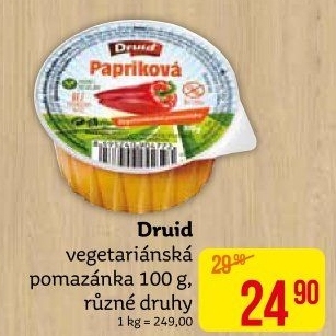 Vegetariánská pomazánka Druid