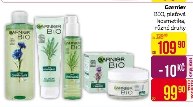 Kosmetika pleťová Garnier Bio