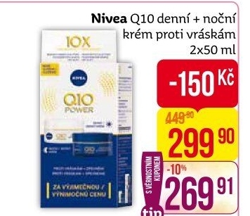 Balení krém denní a noční proti vráskám Q10 Nivea