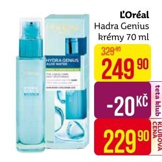 Krém pleťový Hydra Genius L'