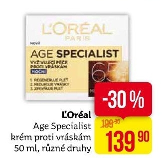 Krém pleťový proti vráskám Age Specialist L'