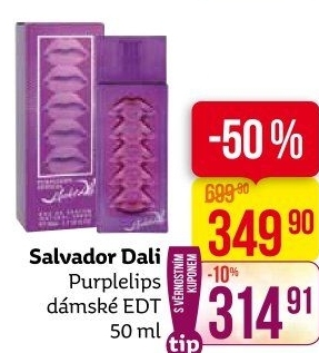 Toaletní voda dámská Purplelips Salvador Dali