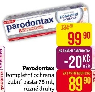 Pasta na zuby Kompletní ochrana Parodontax