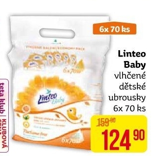 Vlhčené ubrousky dětské Linteo Baby