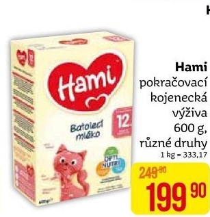 Výživa mléčná Hami