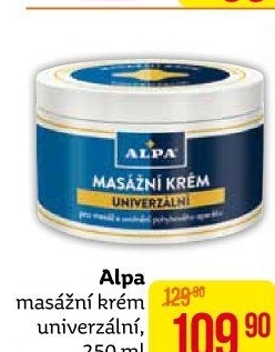 Krém masážní Alpa