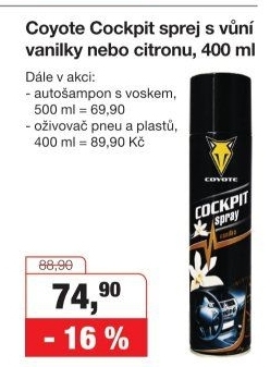 Autošampon Coyote