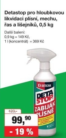 Čistič plísně Detastop Detecha