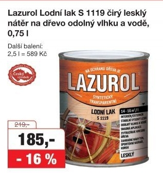 Lodní lak Lazurol