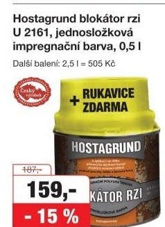 Blokátor rzi Hostagrund Barvy a laky Hostivař