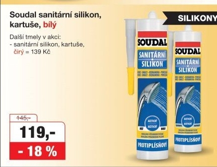 Sanitární silikon Soudal