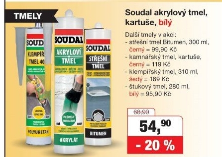 Klempířský tmel Soudal