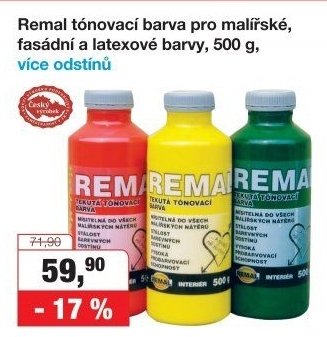 Tónovací barva Remal
