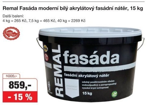 Fasádní barva Fasáda Remal