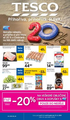 akční leták Tesco 21.8.2019-27.8.2019