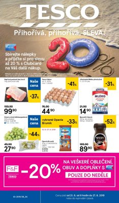 akční leták Tesco 21.8.2019-27.8.2019