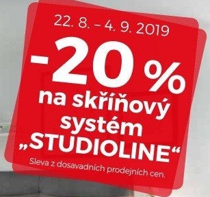 ´-20% na skříňový systém Studioline