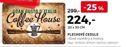 Plechové cedule