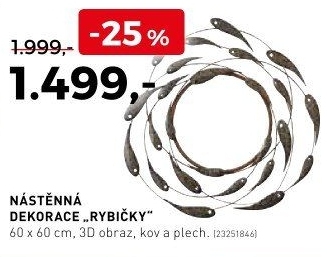 Nástěnná dekorace Rybičky