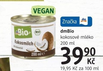 Kokosové mléko dm Bio