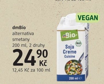 Rostlinná smetanadm Bio
