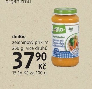 Příkrm zeleninový dm Bio