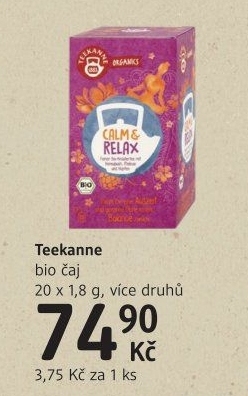 Čaje bio Teekanne