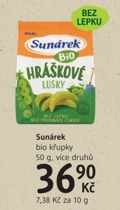 Křupky zeleninové bio Sunárek