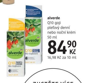Krém pleťový s goji Q10 Alverde