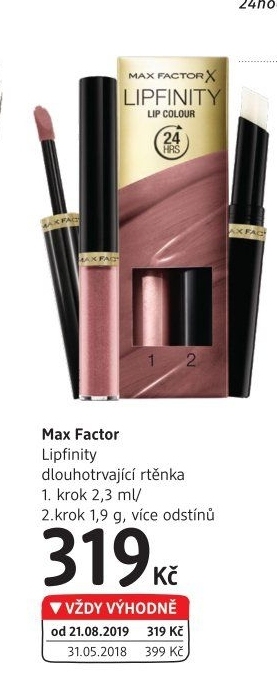Rtěnka dvoufázová Lipfinity Max Factor