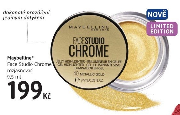 Rozjasňovač Face Studio Chrome Maybelline