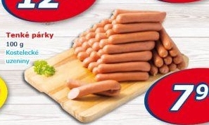 Tenké párky Kostelecké uzeniny