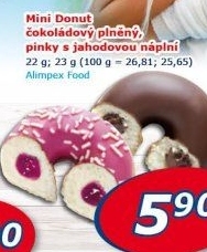 Mini donut plněný