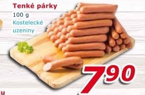 Tenké párky Kostelecké uzeniny