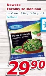 Fazolky se slaninou mražené Nowaco