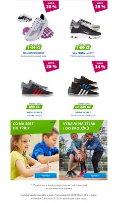 akční leták Sportisimo 20.8.2019-26.8.2019